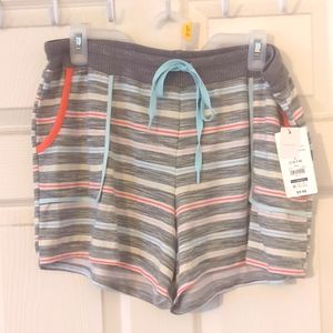 Gray Striped Sleep Short